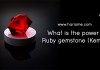 What is the power of Ruby gemstone (Kempu)?
