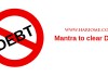 Mantra to clear debts