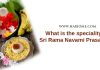 What is the Specialty of Sri Rama Navami Prasadam?