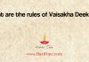 What are the rules of Vaisakha Deeksha?