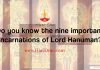 Do You Know the Nine Important Incarnations of Lord Hanuma?