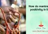 How do mantras fill positivity in life?