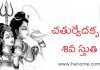 చతుర్వేదకృత శివ స్తుతి