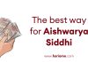 The best way for Aishwarya Siddhi