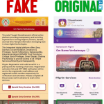 TTD Official Website vs Fake Websites