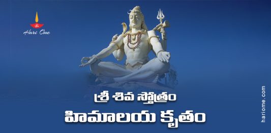 Himalaya Krit Shiv Stotram Lyrics in Telugu