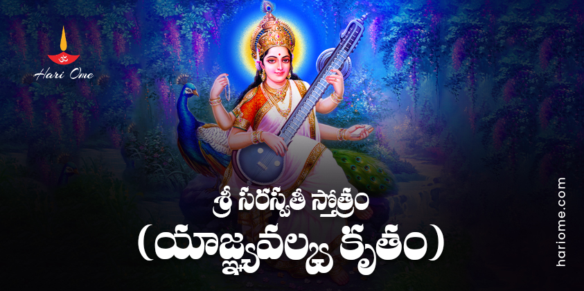 Sri Saraswati Stotram (Yajnavalkya Kritam) Lyrics In Telugu