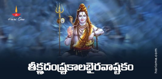 Teekshna Danshtra Kalabhairava Ashtakam Lyrics in Telugu