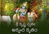 Akrura Kruta Krishna Stuti Lyrics in Telugu | శ్రీ కృష్ణ స్తుతిః (అకౄర కృతం) Akrura Kruta Krishna Stuti Lyrics in Telugu PDF