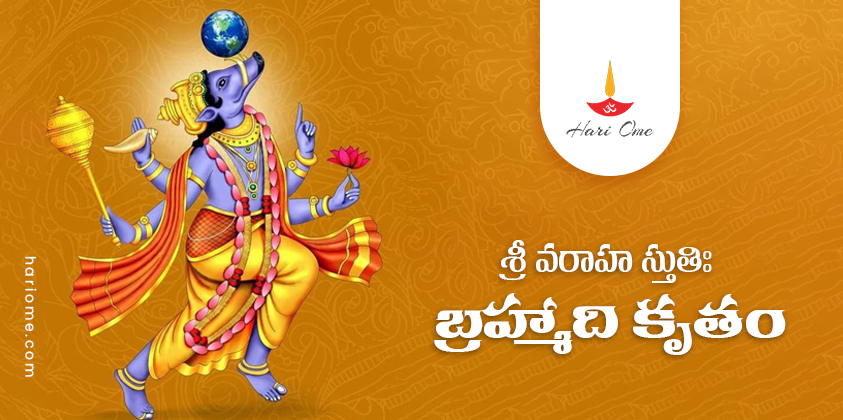 Brahma Kruta Sri Varaha Stuti Lyrics In Telugu PDF