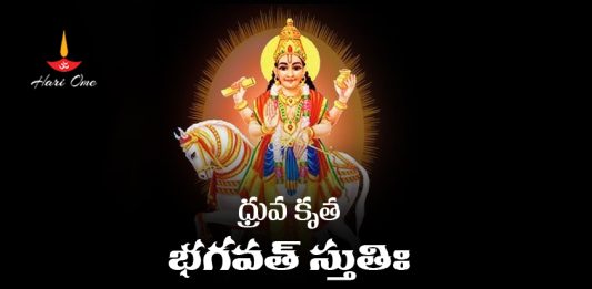 Dhruva Krutha Bhagavat Stuti in Srimad Bhagavatam Lyrics in Telugu