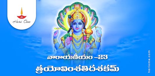 Narayaneeyam Dasakam 23 Lyrics in Telugu PDF