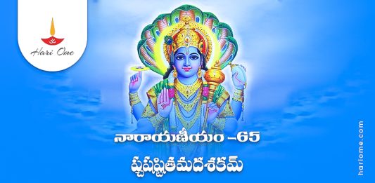 Narayaneeyam Dasakam 65 Lyrics in Telugu PDF