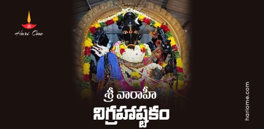 Sri Varahi Nigraha Ashtakam Lyrics In Telugu PDF