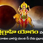 Trigrahi Yoga is Formed Due to the Combination of 3 planets in Surya Rasi