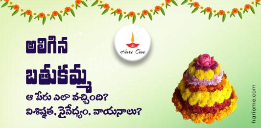 6th Day Aligina Bathukamma