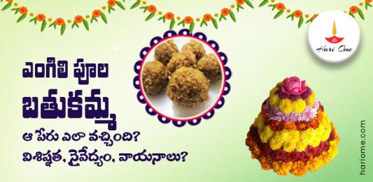 First Day Engilipula Bathukamma