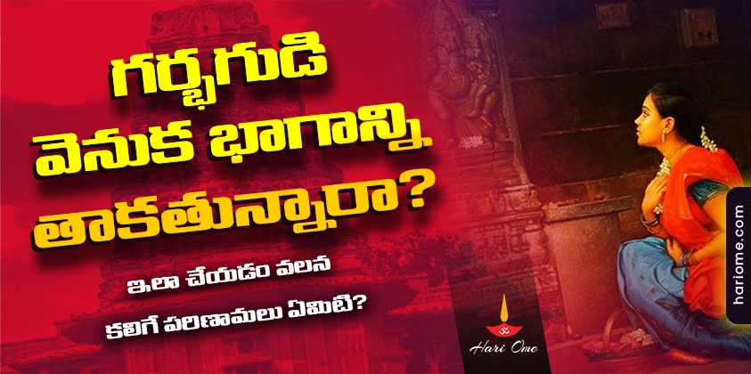 Why should we not tough Garbha Gudi back side