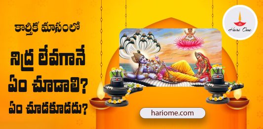 What to Do and What Not to Do in Kartika Masam?