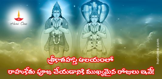Rahu Ketu Pooja Benefits Of The Worship At Srikalahasti Temple