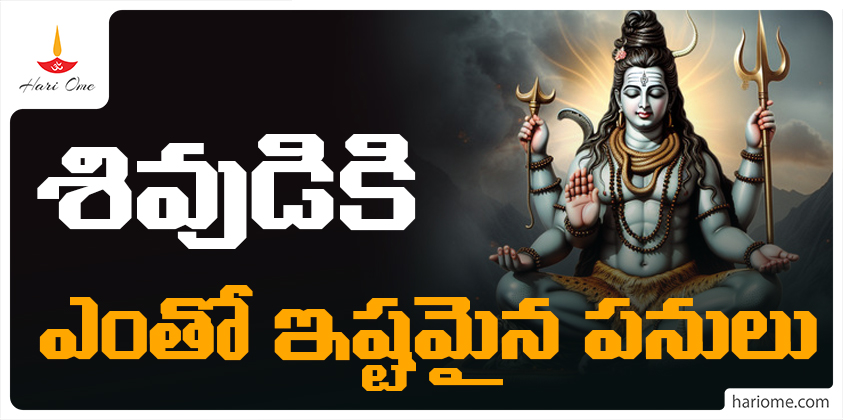 What are the Things that Lord Shiva likes a lot?