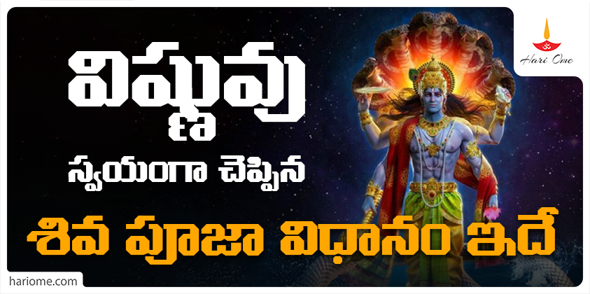This is the method of Shiva worship as told by Vishnu himself