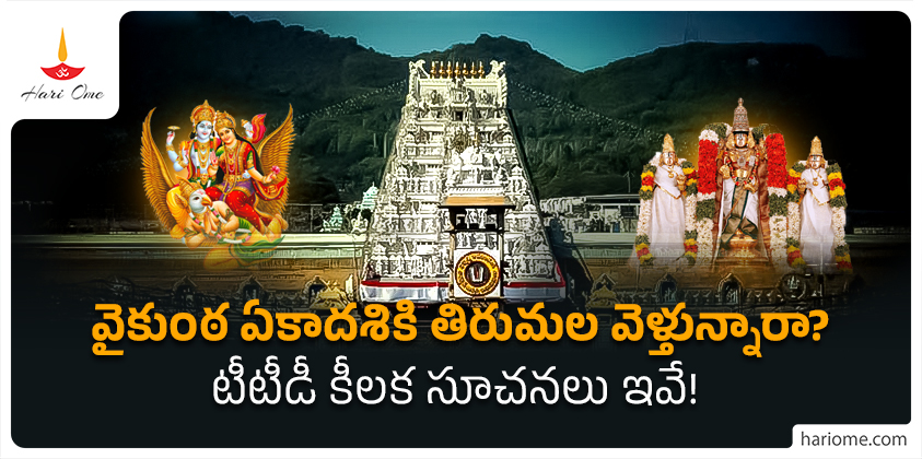 vikunta ekadashi tirumal darshana notification