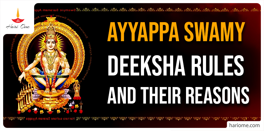 Ayyappa sswami Deeksha rules and their reasons