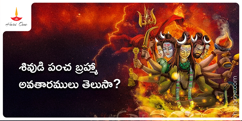 Shiva pancha bramha avataras