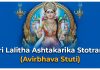 Sri Lalitha Ashtakarika Stotram (Avirbhava Stuti) in English Sri Lalitha Ashtakarika Stotram (Avirbhava Stuti)