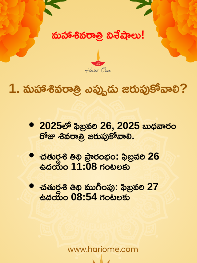 Maha shivaratri Rituals