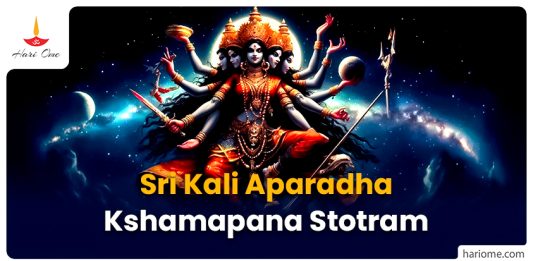 Sri Kali Aparadha Kshamapana Stotram