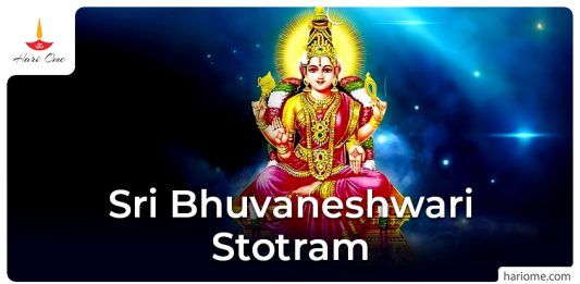 Sri Bhuvaneshwari Stotram