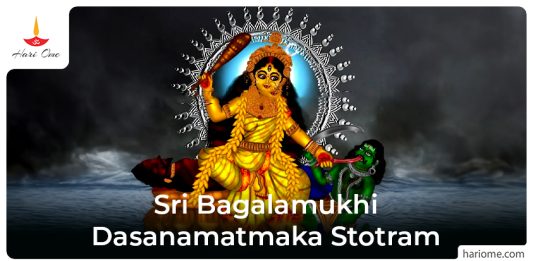 Sri Bagalamukhi Dasanamatmaka Stotram