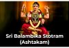 Sri Balambika Stotram (Ashtakam) in English Sri Balambika Stotram (Ashtakam)
