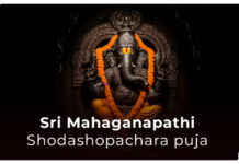 Sri Mahaganapathi Shodashopachara puja in English Sri Mahaganapathi Shodashopachara puja
